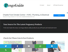 Tablet Screenshot of pregoguide.com